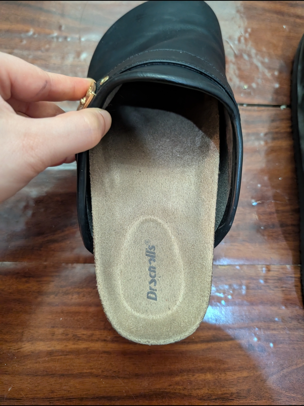 Dr. Scholl's Black Louis Iconic Clogs/Slides - Picture 4 of 16